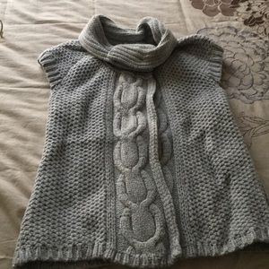 Express grey cable knit sweater